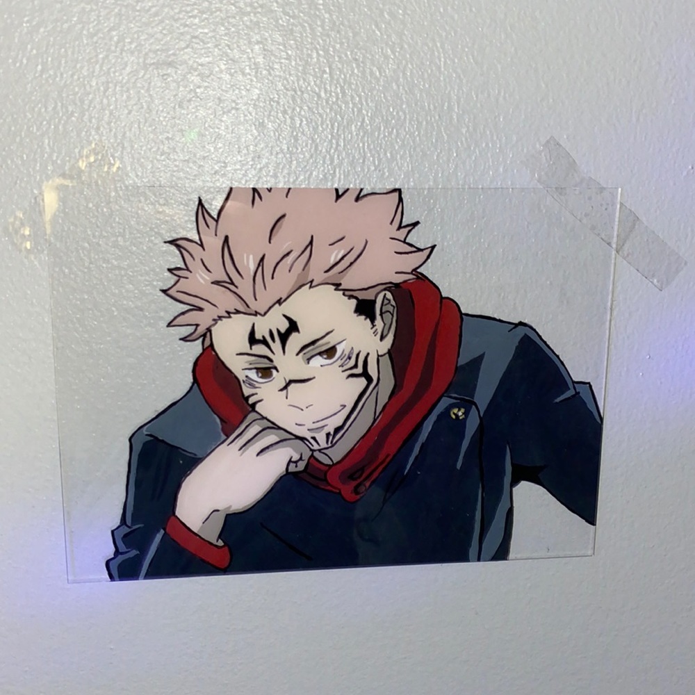 itadori painting with frame!RESERVED